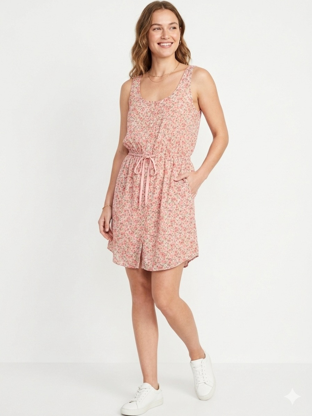 Lucky Brand Floral Short Sleeve Dress